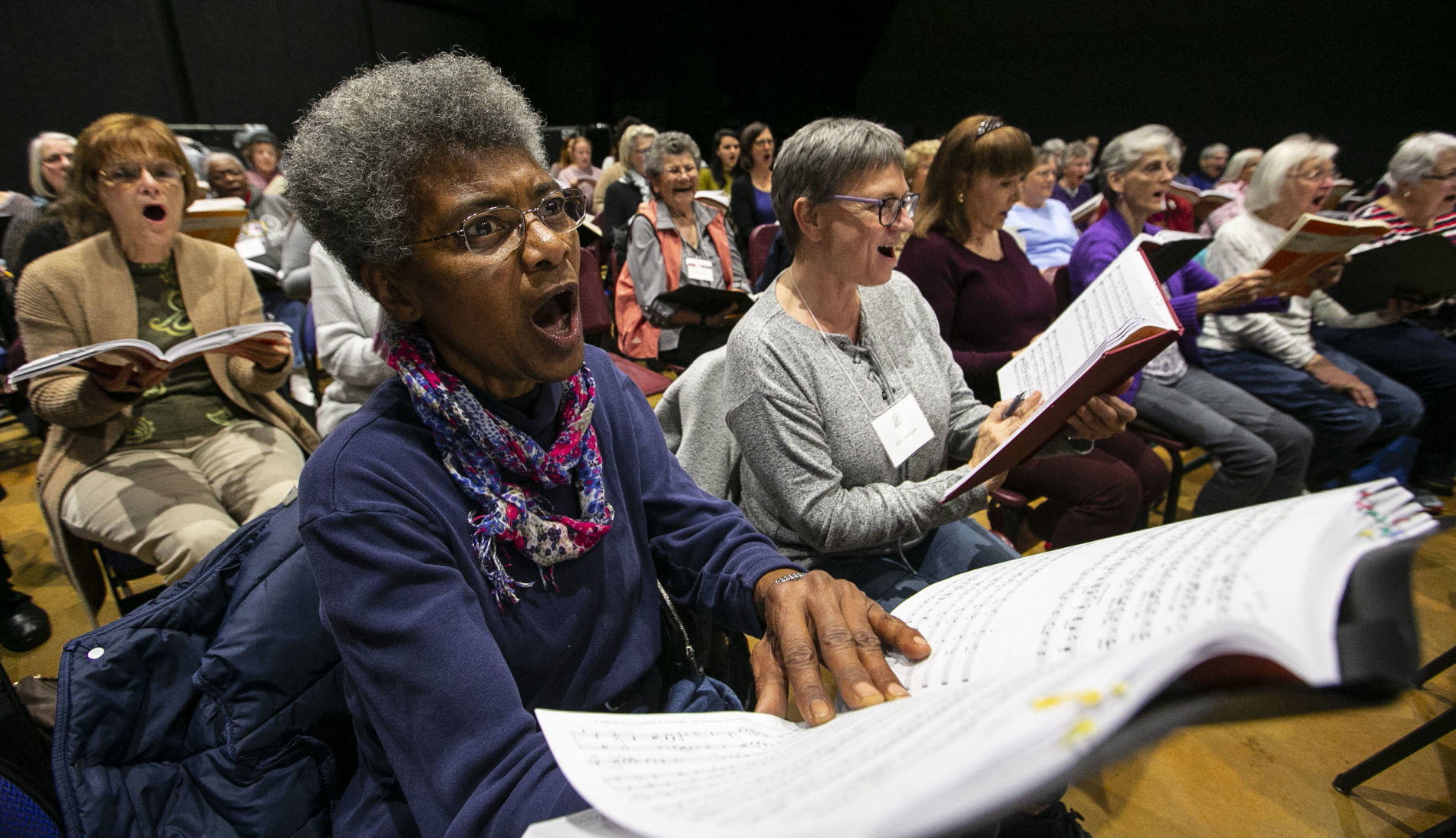 Choral Society of Greensboro rehearses "Messiah"